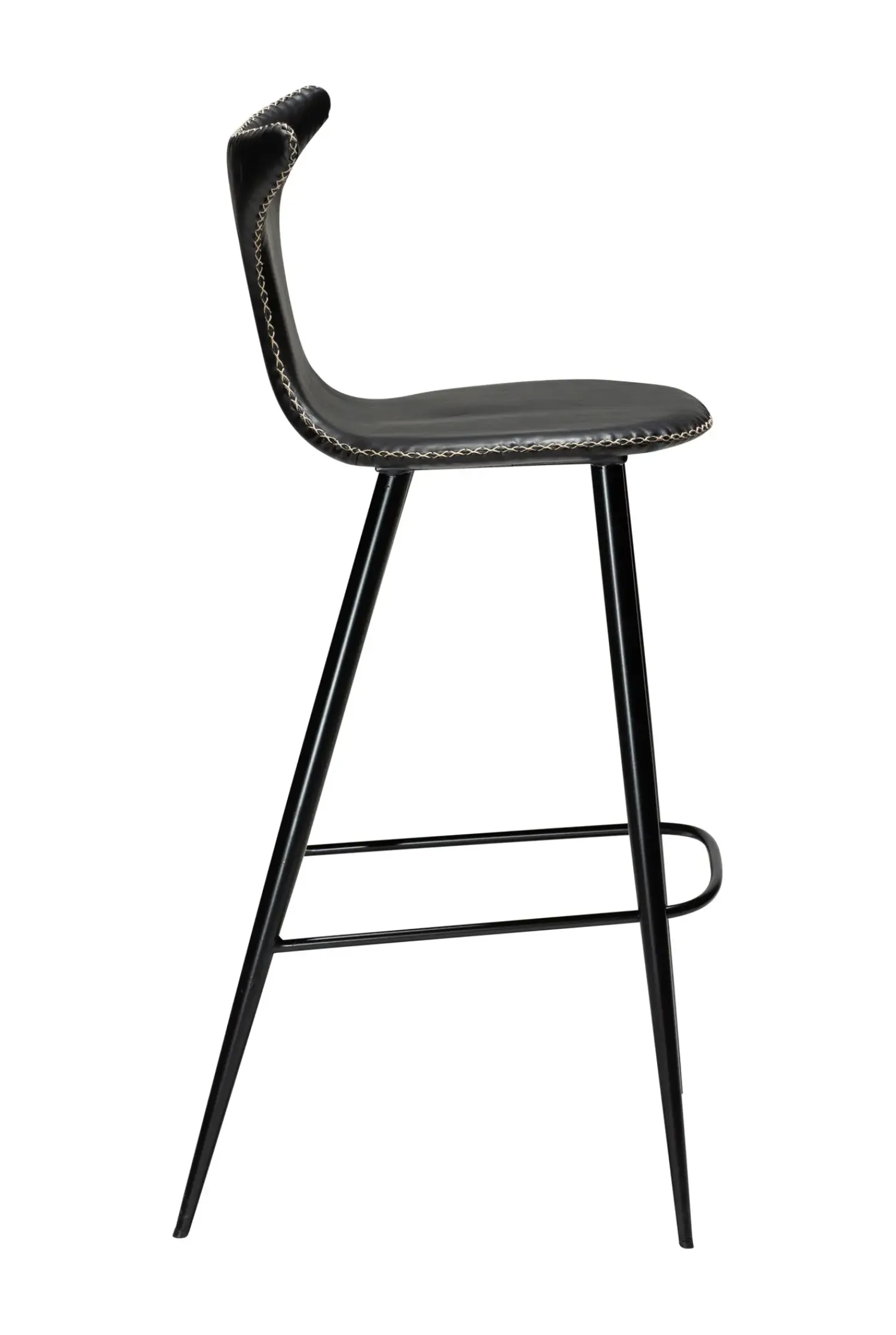 DAN-FORM - DOLPHIN Barstol - Vintage sort kunstlæder* Outlet