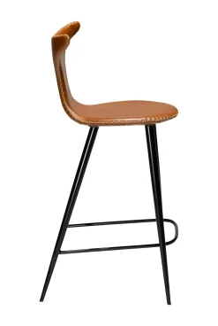 DAN-FORM - DOLPHIN Barstol - Vintage Lysebrun kunstlæder - lav model^ Outlet