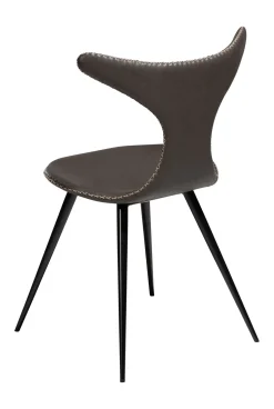 DAN-FORM - DOLPHIN Stol - Vintage grå kunstlæder* Online