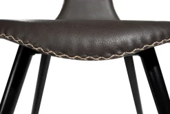 DAN-FORM - DOLPHIN Stol - Vintage grå kunstlæder* Online