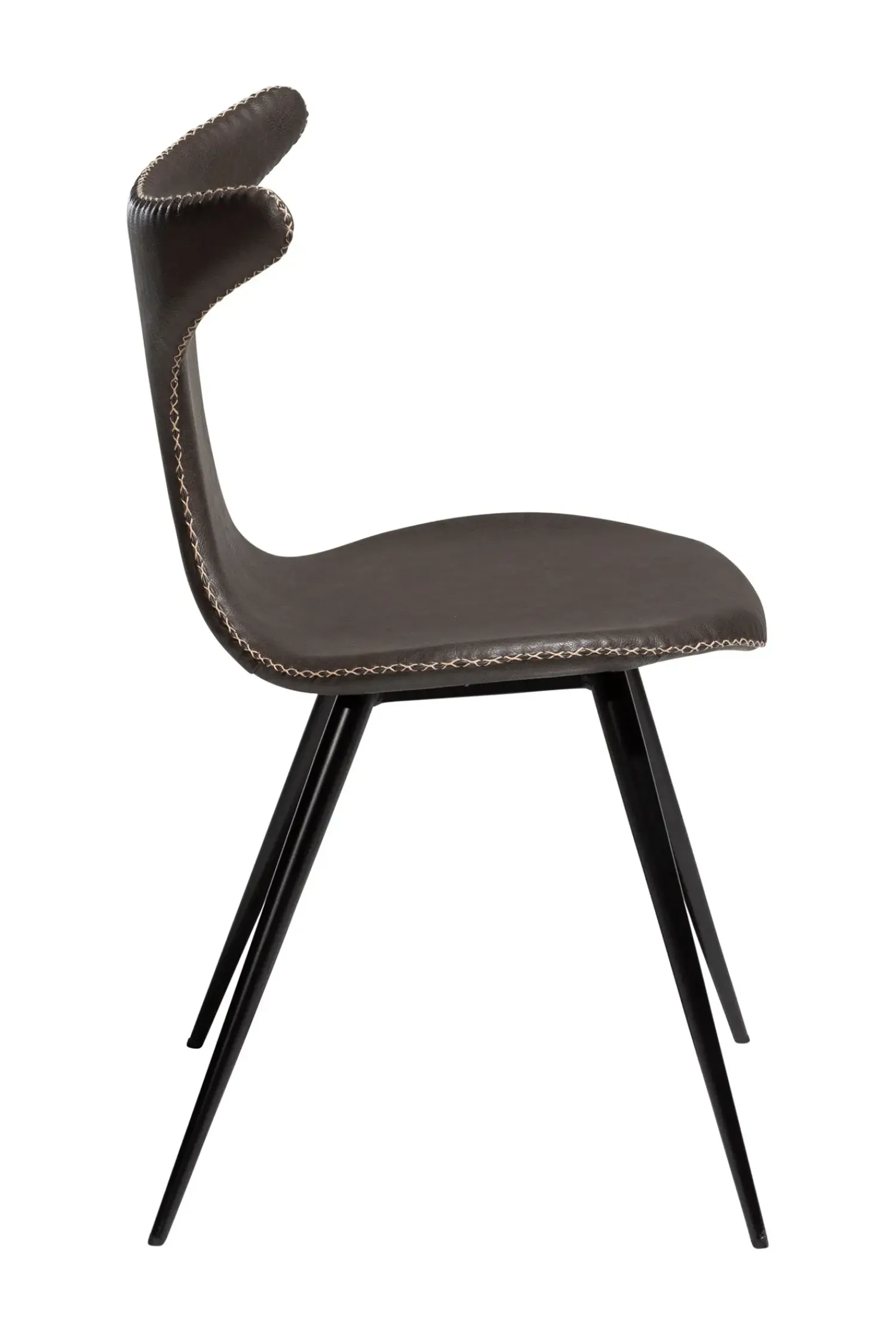 DAN-FORM - DOLPHIN Stol - Vintage grå kunstlæder* Online