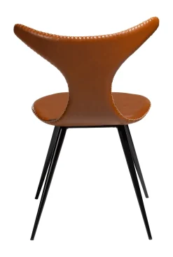 DAN-FORM - DOLPHIN Stol - Vintage lysebrun kunstlæder^ Clearance