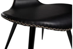 DAN-FORM - DOLPHIN Stol - Vintage sort kunstlæder^