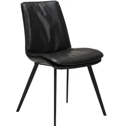 DAN-FORM - FIERCE Stol - Vintage sort kunstlæder^ Online
