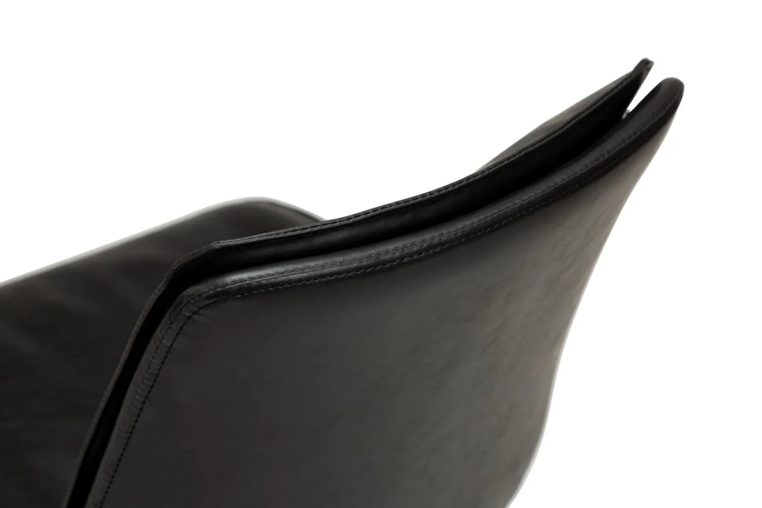 DAN-FORM - FIERCE Stol - Vintage sort kunstlæder^ Online