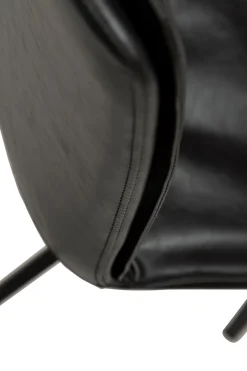 DAN-FORM - FIERCE Stol - Vintage sort kunstlæder^ Online