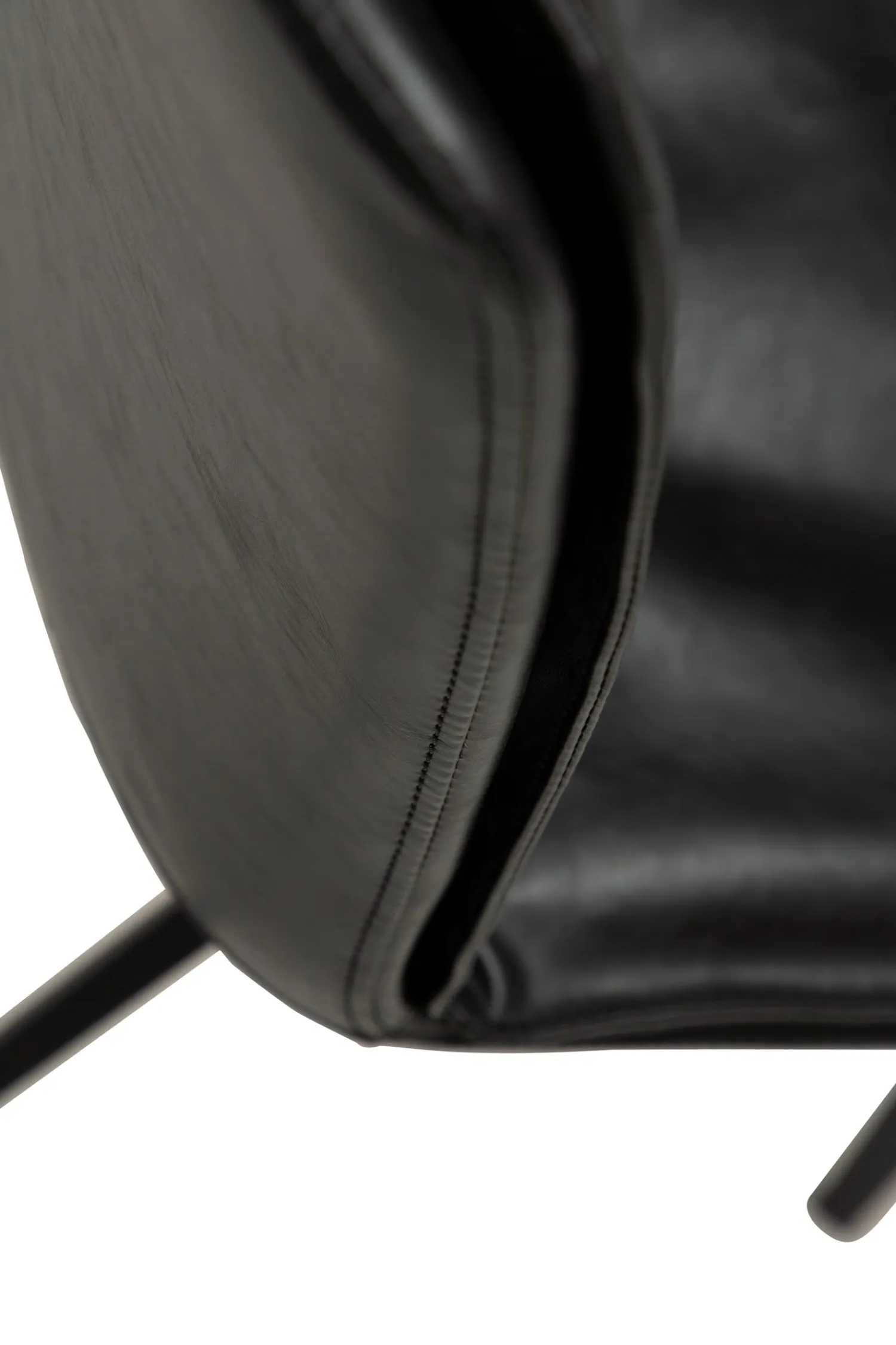 DAN-FORM - FIERCE Stol - Vintage sort kunstlæder^ Online