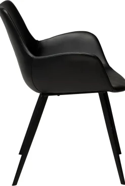 DAN-FORM - HYPE Stol - Sort kunstlæder* Sale