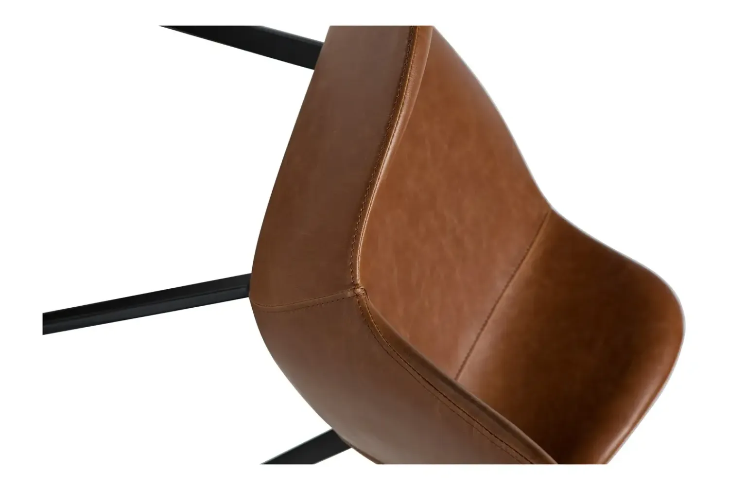 DAN-FORM - HYPE Stol - Vintage Lysebrun kunstlæder* Clearance