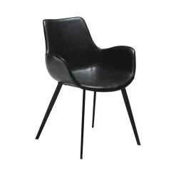 DAN-FORM - HYPE Stol - Vintage Sort kunstlæder^ Outlet