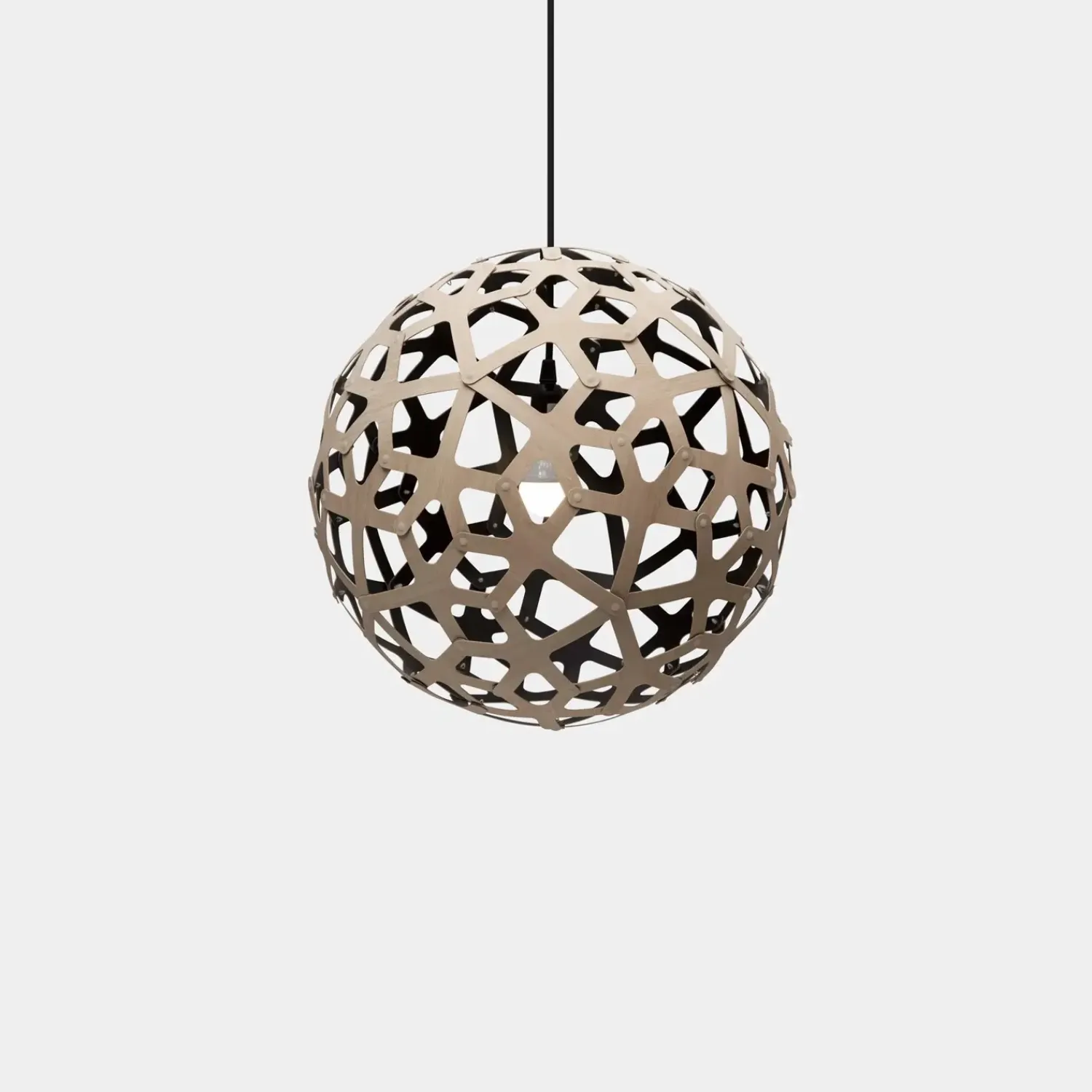 - Coral Pendel - Sort/natur Ø 80 cm*David Trubridge Hot