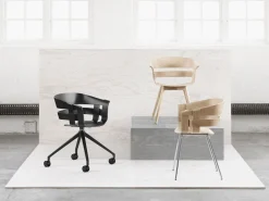 stol - Wick stol i ask sæde/ask ben^Design House Stockholm