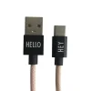 - Oplader kabel - USBC - Nude*Design Letters Sale