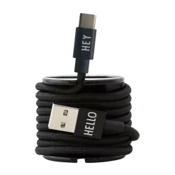 - Oplader kabel - USBC - Sort^Design Letters New