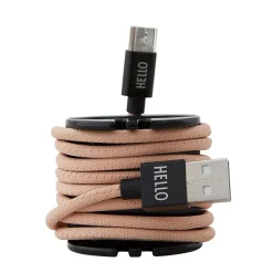 - Oplader kabel - Micro USB - Nude^Design Letters New