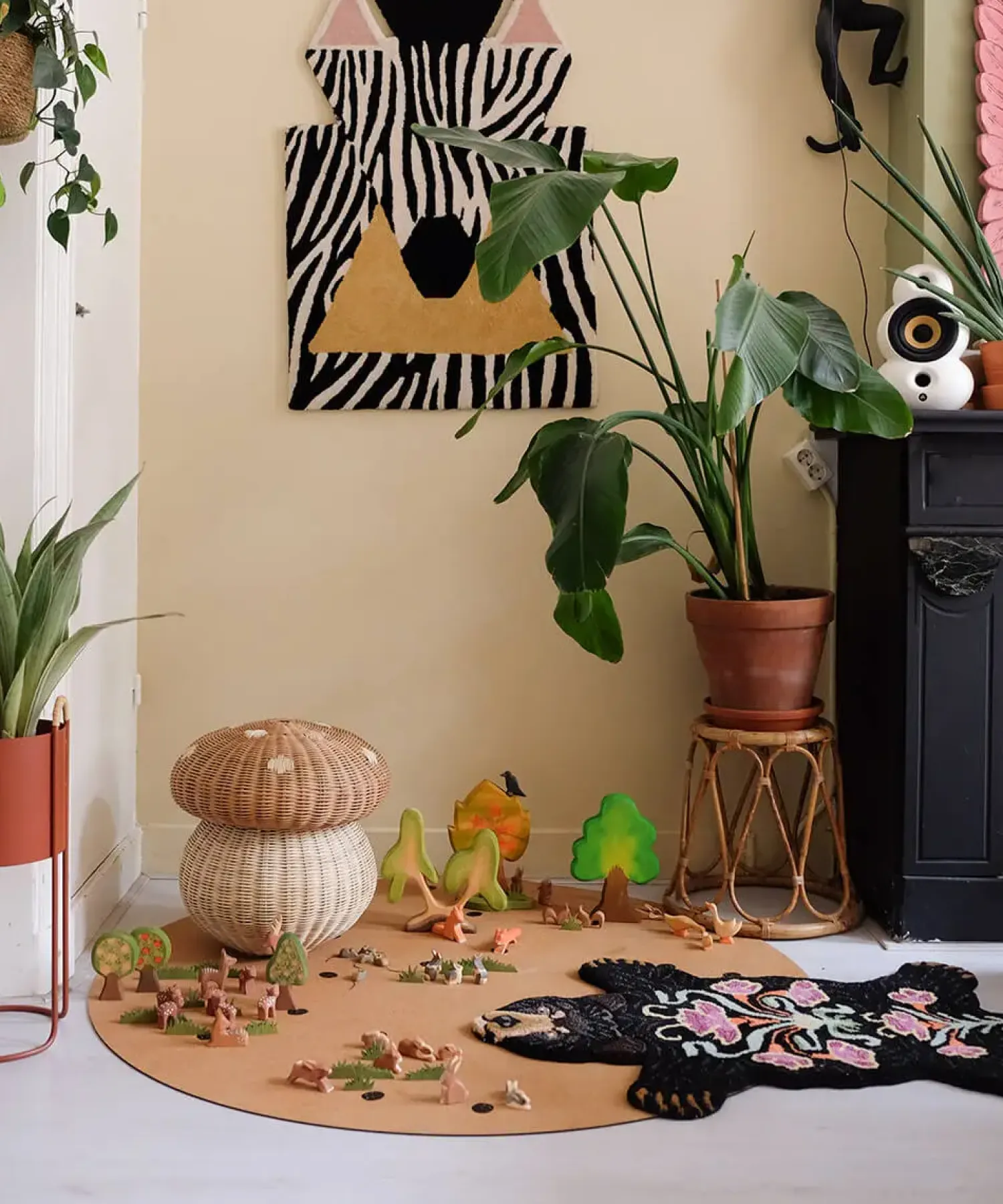 - Blooming - Bjørne børnetæppe - Small - 100 x 66 cm^Doing Goods Sale