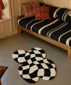 - Cleo Skakternet Butterfly Gulvtæppe - Large^Doing Goods New