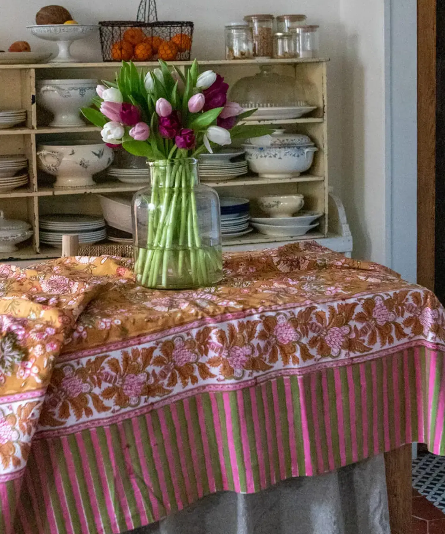 Doing Goods - Dug / sengetæppe - Marigold - 220 x 140 cm* Clearance