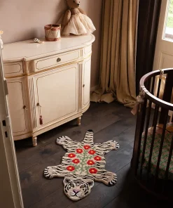 - Floral White Gulvtæppe - Small - 92x62 cm*Doing Goods Hot