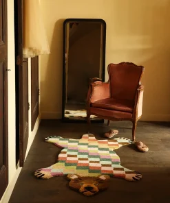 - Gulvtæppe - Archie Check Bear - Large^Doing Goods Online