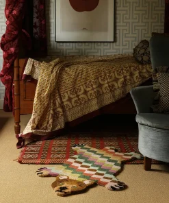 - Gulvtæppe - Bjørn - Archie Check - Small - 92 x 62 cm*Doing Goods Best