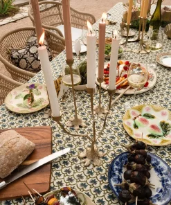 - Lysestage - 3 armet lysestage - Misty Triple - Messing/Brass*Doing Goods New