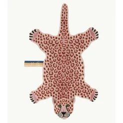 - Pink Leopard Gulvtæppe - Large - 150x88x2 cm^Doing Goods Hot