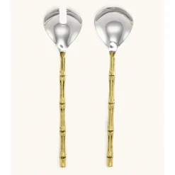 - Salatbestik - Bodhi Bamboo - Messing/Stål^Doing Goods Best