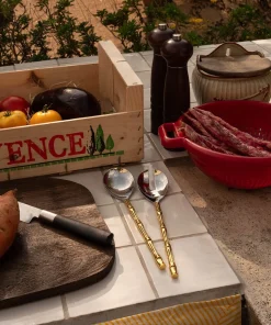 - Salatbestik - Bodhi Bamboo - Messing/Stål^Doing Goods Best