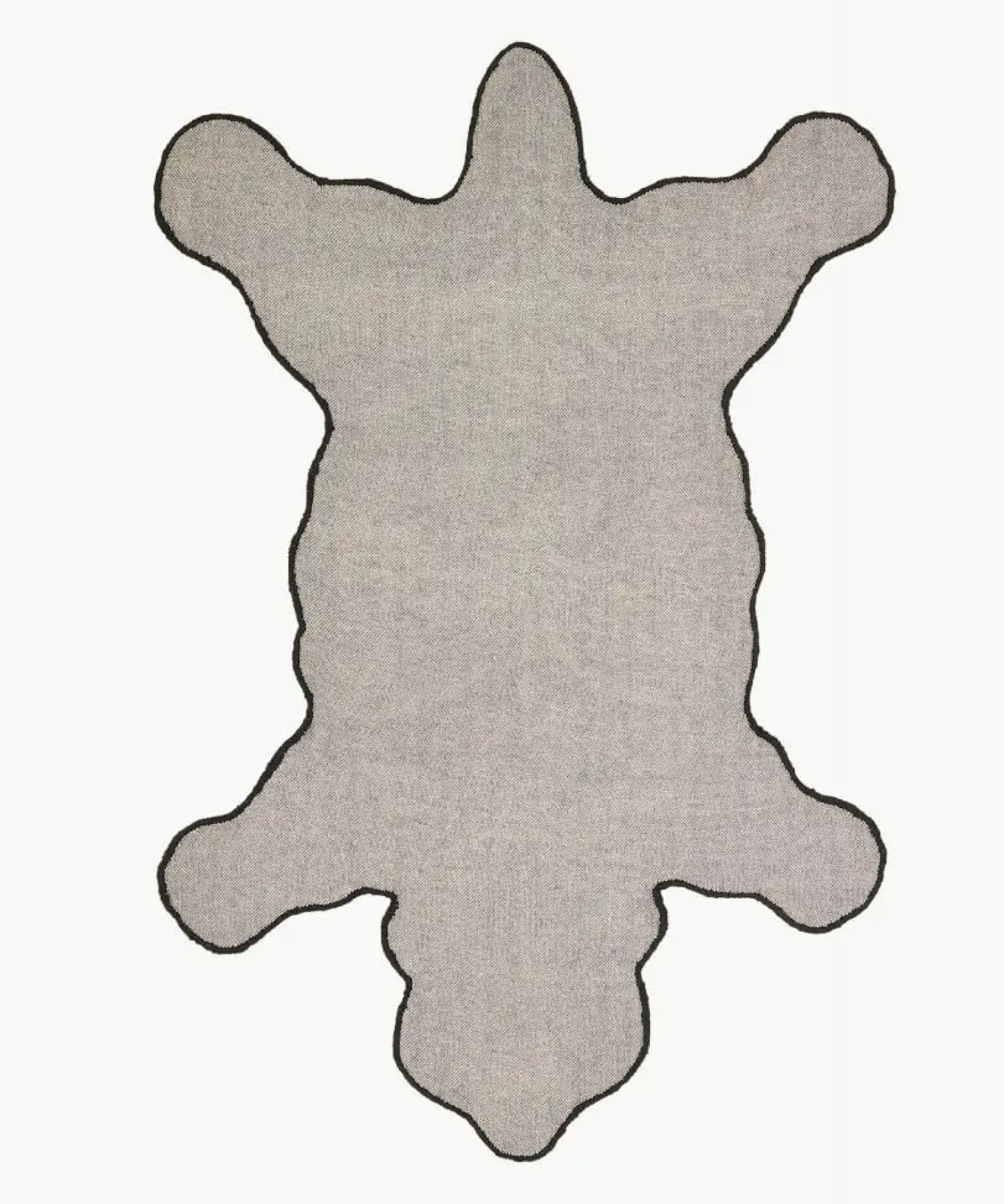 - Sort bjørne tæppe - Blooming Black Bear - Large - 143x97 cm*Doing Goods Online