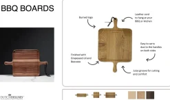 - BBQ Board - Square - XL - Olieret Eg^Dutchdeluxes Outlet