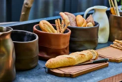 - Bread Basket Brødkurv - Ben - Sort læder*Dutchdeluxes Best