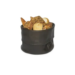 - Bread Basket Brødkurv - Ben - Vintage grå læder*Dutchdeluxes