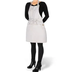 - Five Pockets Forklæde - Slim Fit - Goldish White Denim^Dutchdeluxes Outlet