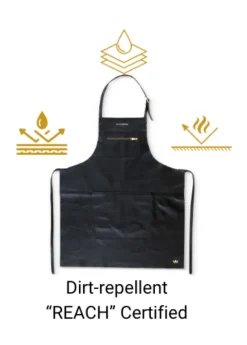 - Forklæde - BBQ Style - Vintage Grå Læder^Dutchdeluxes Online