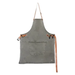 - Forklæde - BBQ Style - Grå-Grøn Denim*Dutchdeluxes Clearance