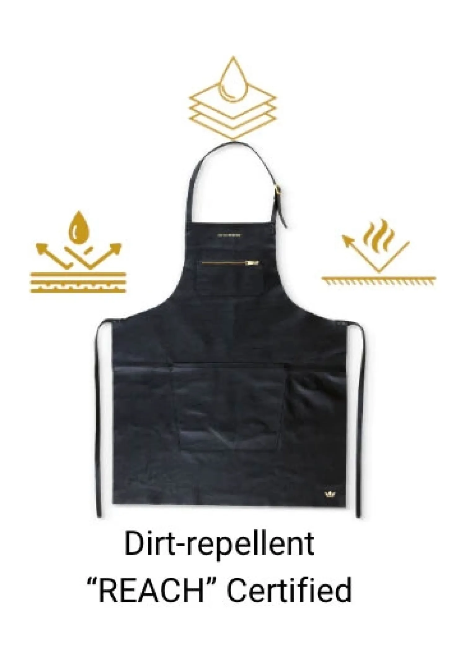 - Forklæde - Brushed Style - Vintage Camel Læder*Dutchdeluxes New