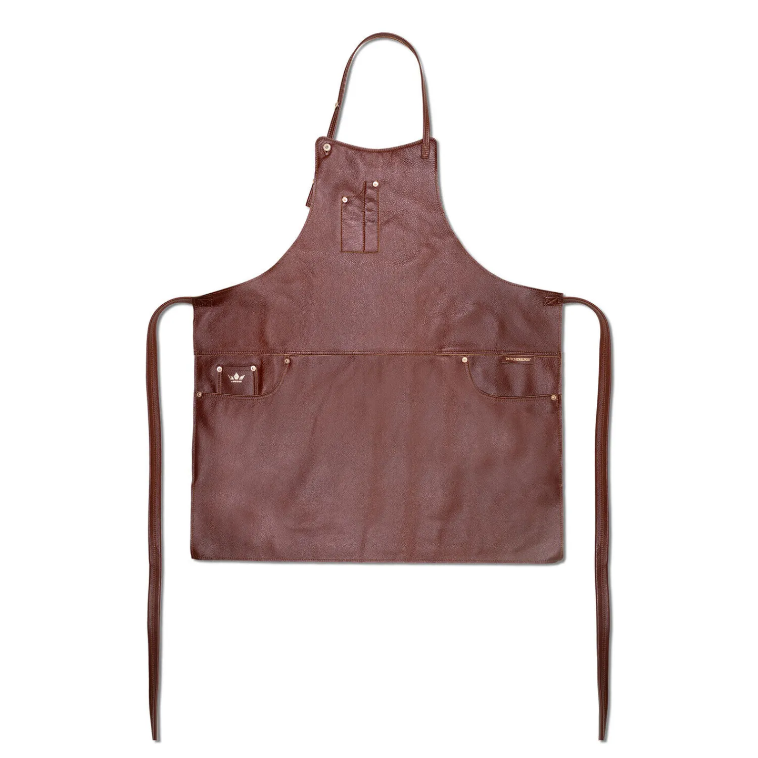 - Forklæde - Five Pockets Apron Slim Fit - Brun læder*Dutchdeluxes New