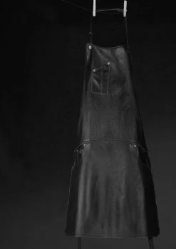 - Forklæde - Five Pockets Apron Slim Fit - Sort Læder^Dutchdeluxes Best