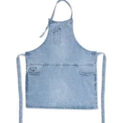 - Forklæde - Five Pockets Apron Slim Fit - Lys blå Denim^Dutchdeluxes Outlet