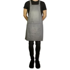 - Forklæde - Suspender Style - Grå Denim^Dutchdeluxes Outlet