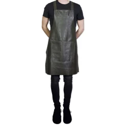 - Forklæde - Suspender Style - Vintage Grå*Dutchdeluxes Online