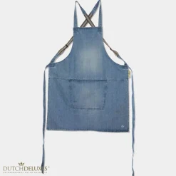 - Forklæde - Suspender Style - Denim lys blå*Dutchdeluxes Sale