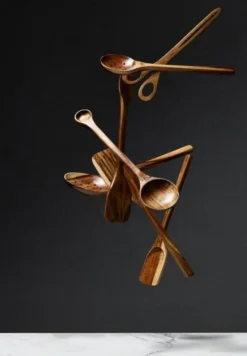 - Hul-paletkniv - Wooden Skimmer Spatula - Large^Dutchdeluxes