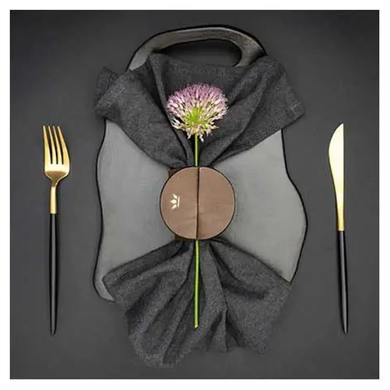 - Napkin Ring - Set of 4 - Vintage brun læder*Dutchdeluxes Best