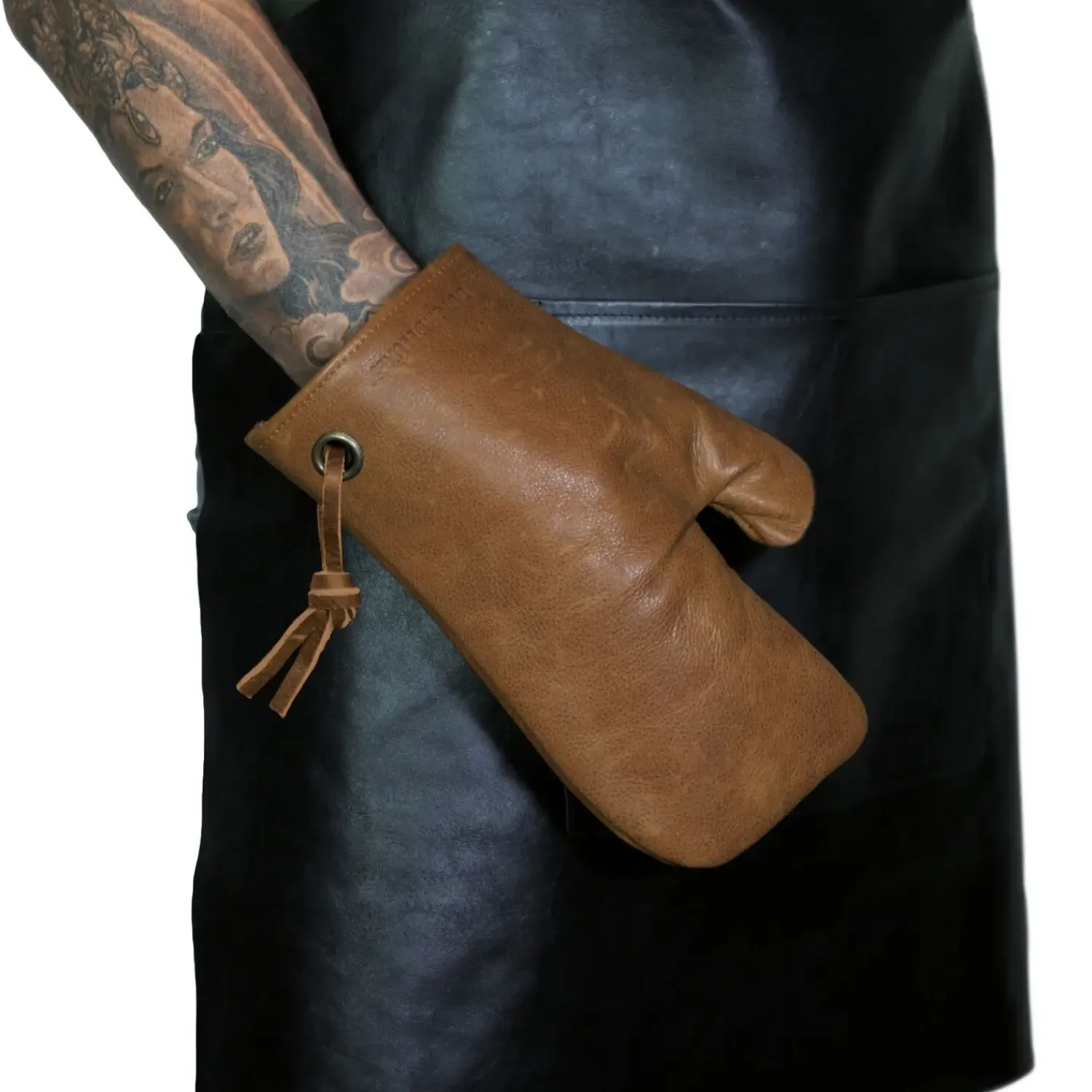 - Ovn Handske - Oven Glove - Vintage Cognac Læder^Dutchdeluxes Best