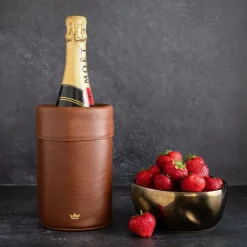 - Vinkøler - Wine cooler - Brun Læder^Dutchdeluxes Clearance