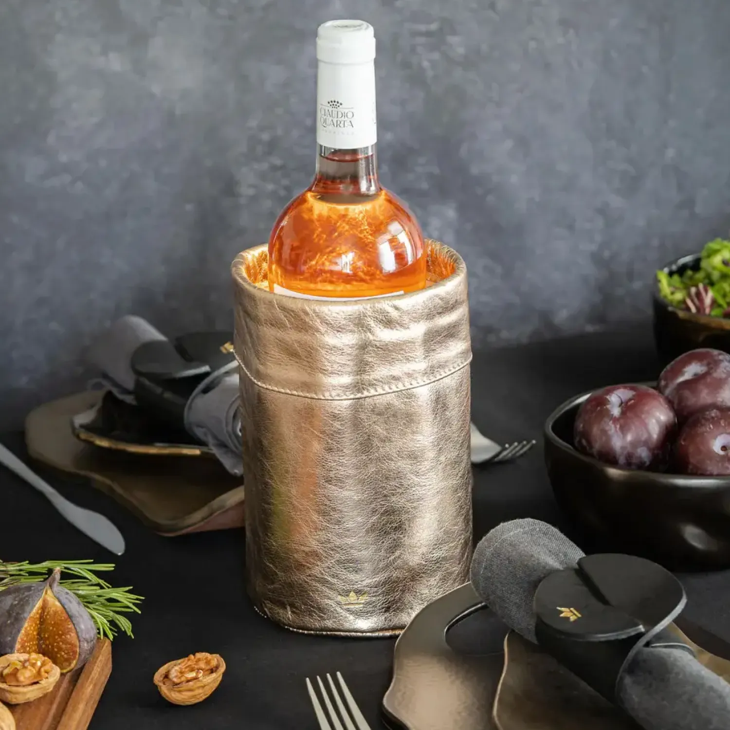 - Vinkøler - Wine cooler - Pearly Rose Læder^Dutchdeluxes Discount