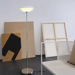 - DL31 Gulvlampe - Mat hvid, 133 cm^Dyberg Larsen Outlet