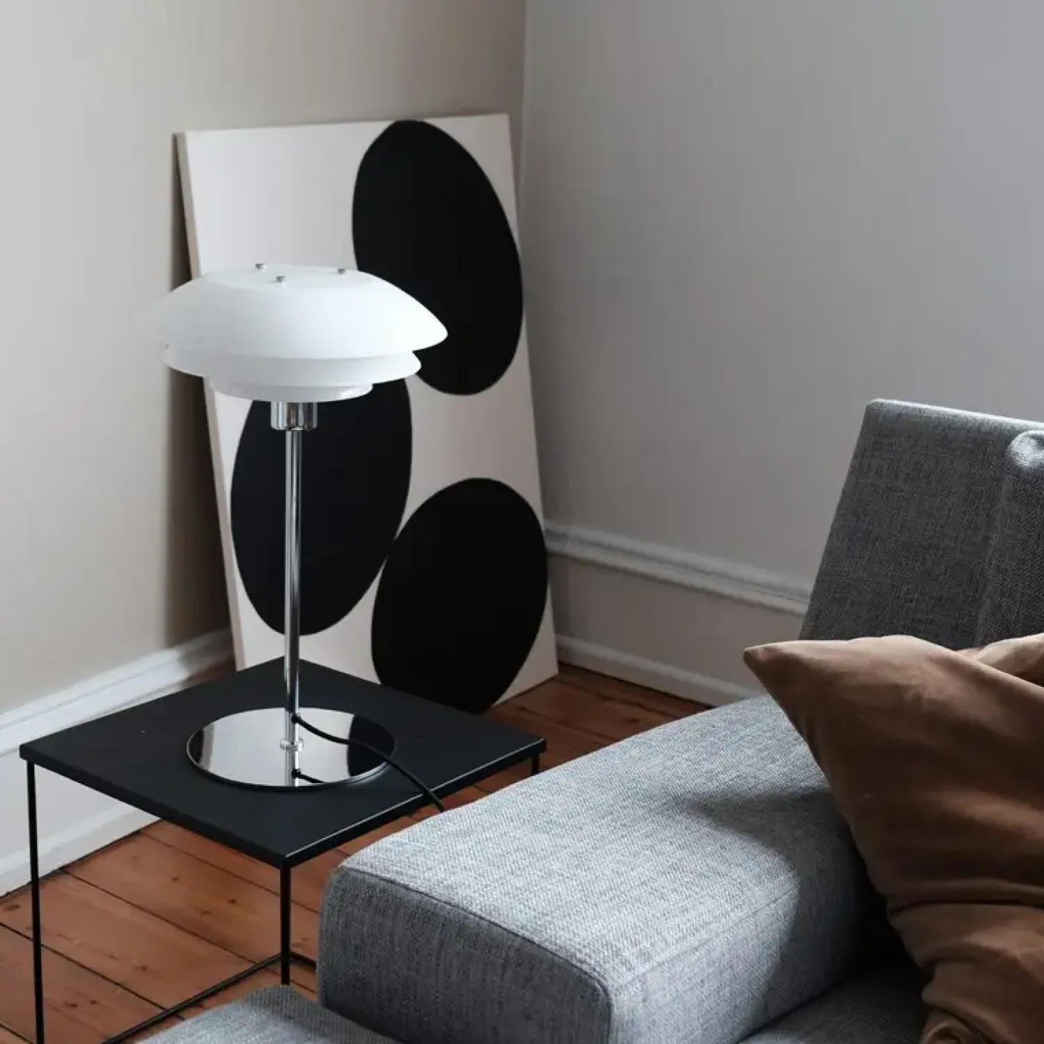 - DL31 Opal bordlampe - Opal/Krom*Dyberg Larsen Discount